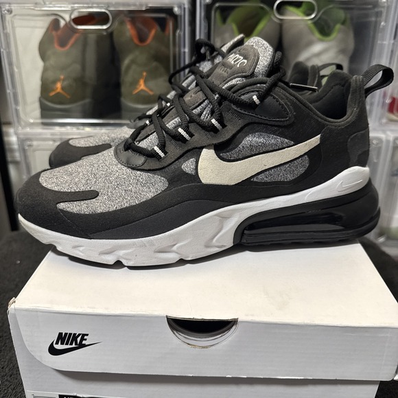 Nike Other - Nike Air Max 270 React Kids Size 13 Black Vast Grey AO4971-001 size 7.5 men